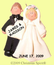Bride and Groom ornament